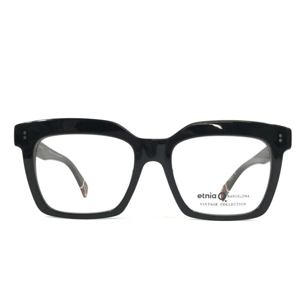 Etnia Barcelona Eyeglasses Frames VALLDEMOSA BKHV Black Havana Square 52-18-145